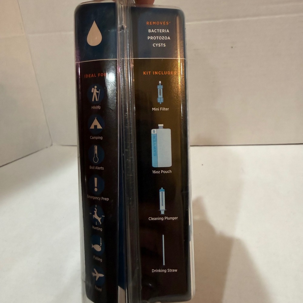 Sawyer Mini Water Filtration System Blue SP105 Portable Hiking Camping Filter - Picture 7 of 10